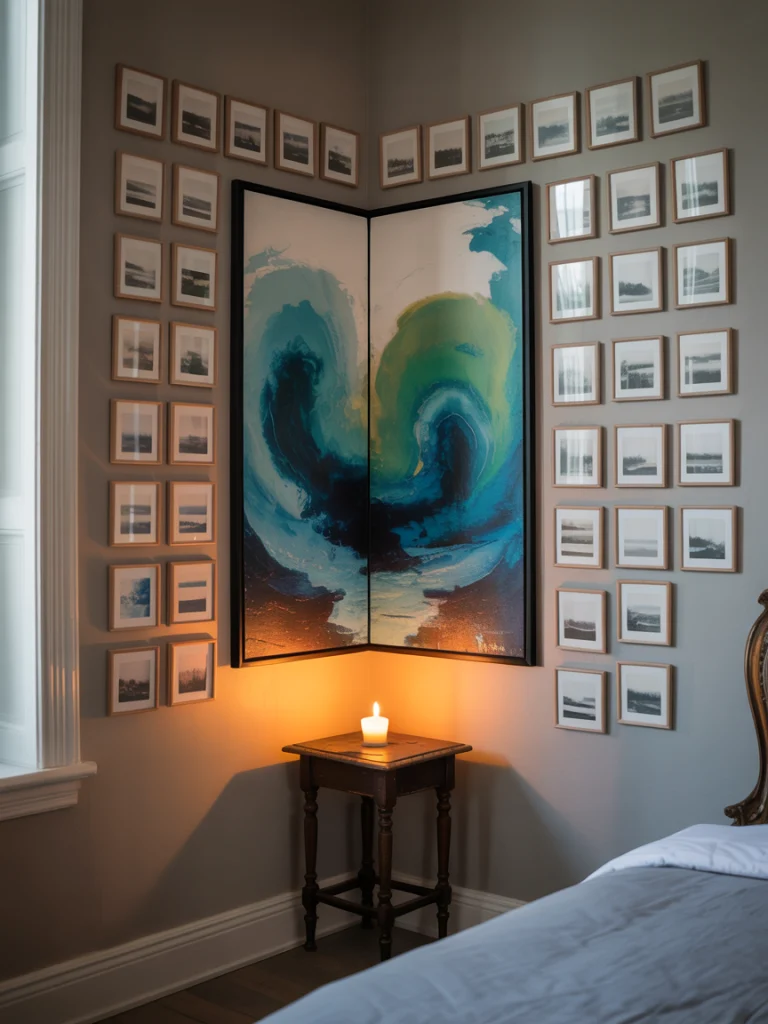 Corner gallery display