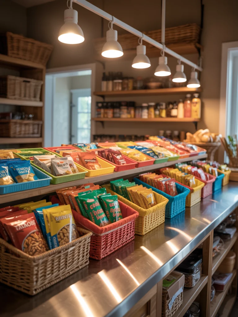 Create Snack Zones for Quick Access ideas