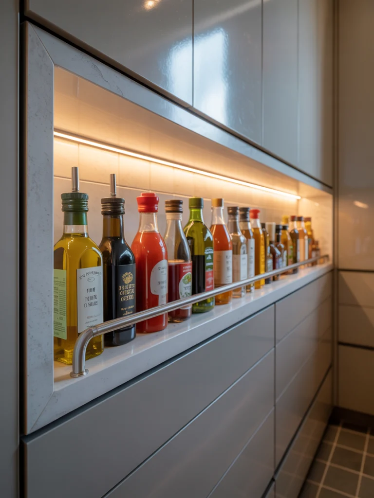 Create a tall bottle niche