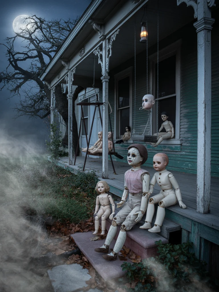 Creepy Dolls Staged for Maximum Unease