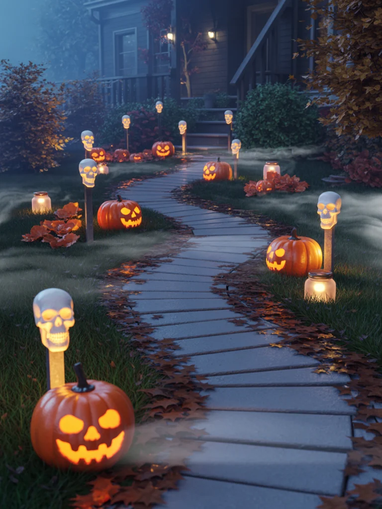 Creepy Pathway Lights That Guide Guests with a Chill