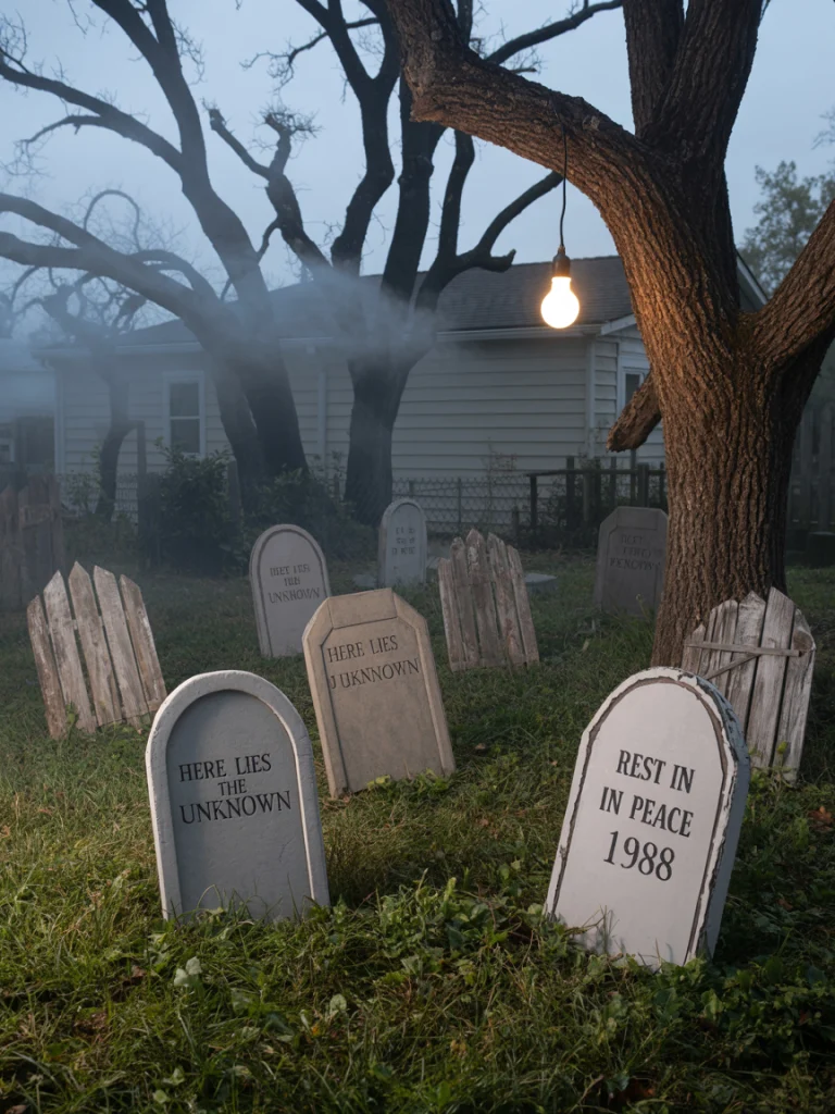 DIY Tombstones That Add Graveyard Charm