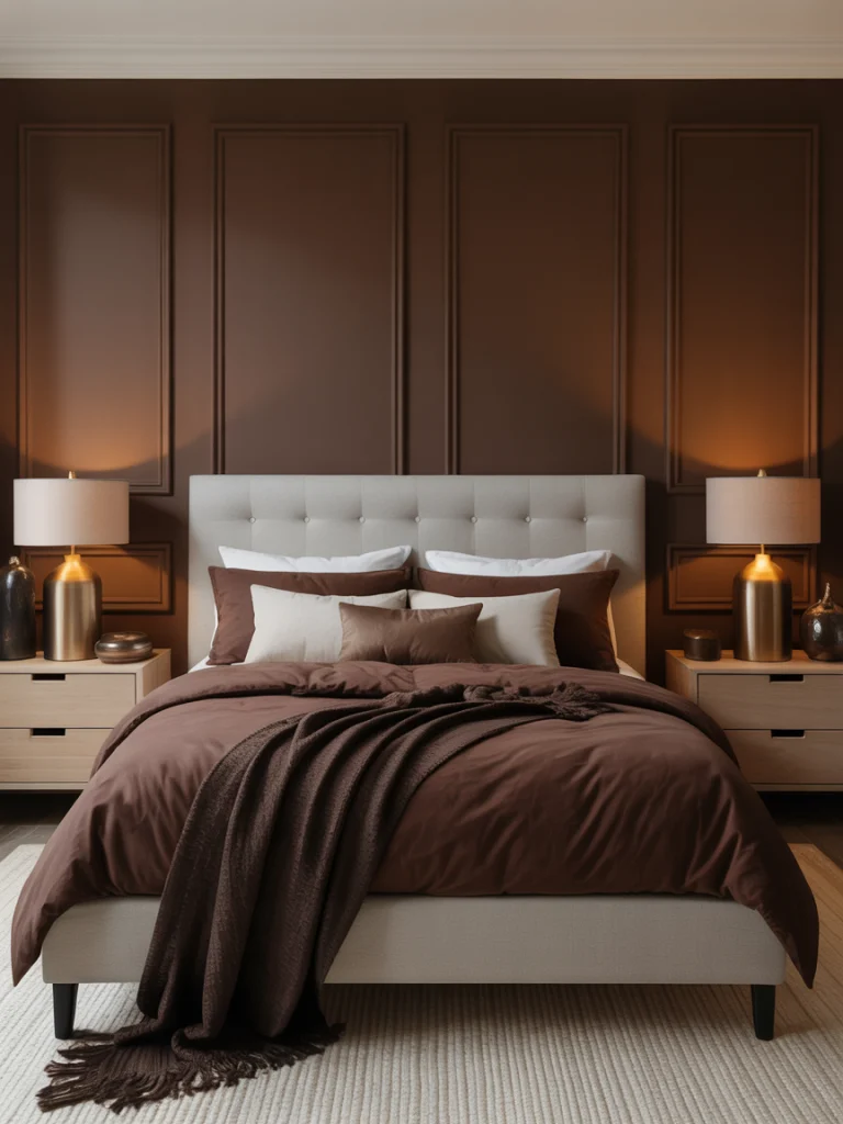 Dark Chocolate Brown Brown cozy rich and inviting