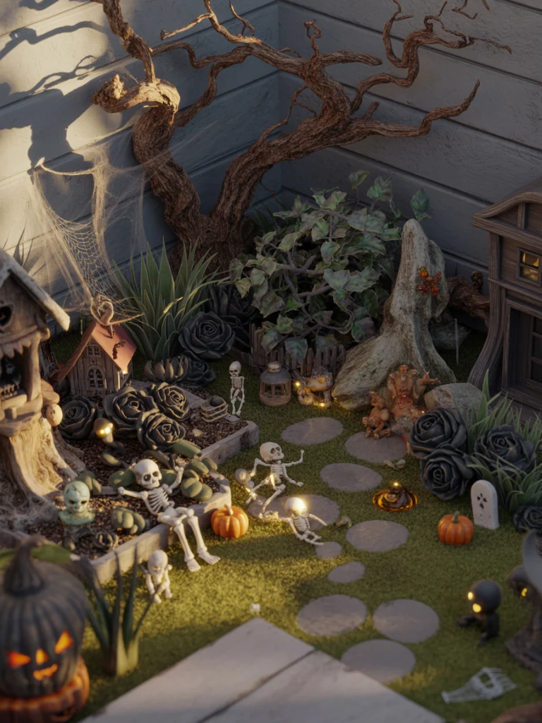 Dark Fairy Garden Corners with Hidden Surprises