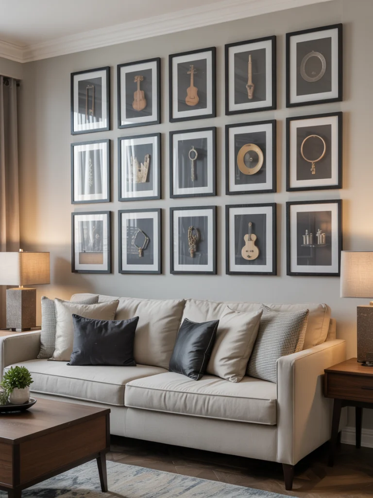 Framed shadowbox displays ideas