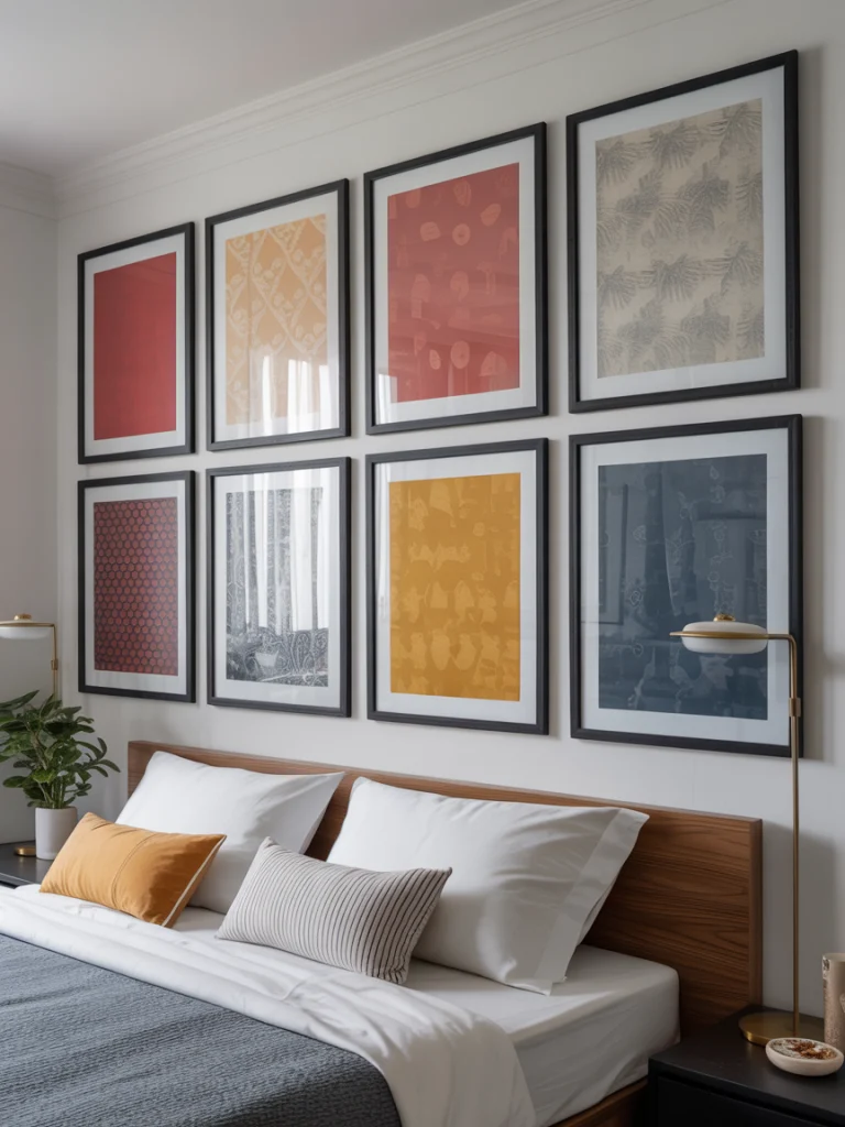 Framed wallpaper panels ideas
