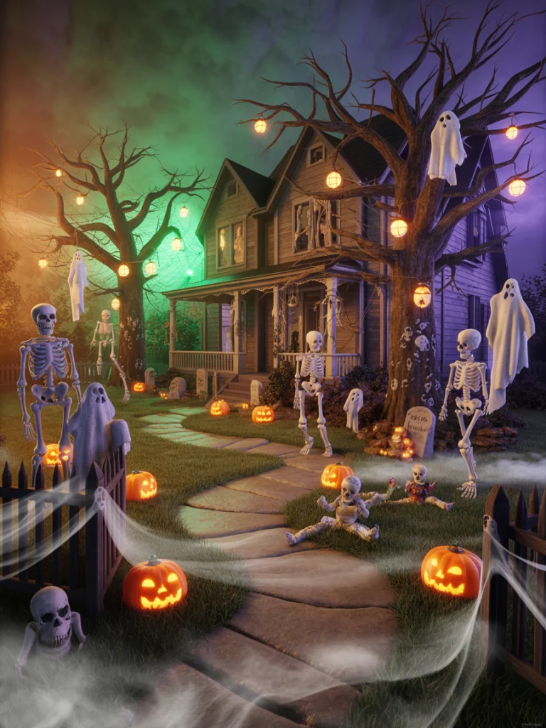Full Haunted House Yard Scene to Steal the Show