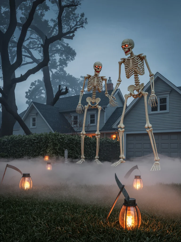 Giant Skeletons that Dominate the Lawn
