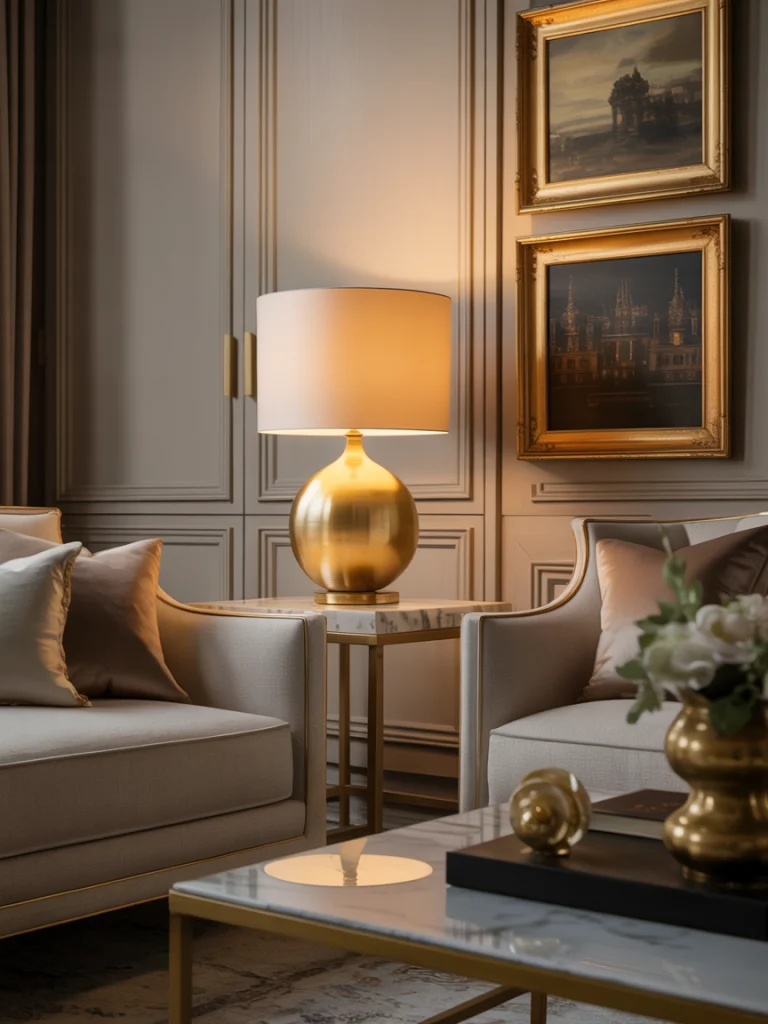Gilded Accents in Subdued Finishes