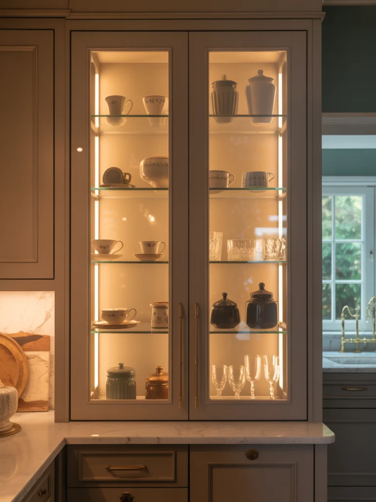 Glass-Front Pantry Cabinets That Put Items on Display