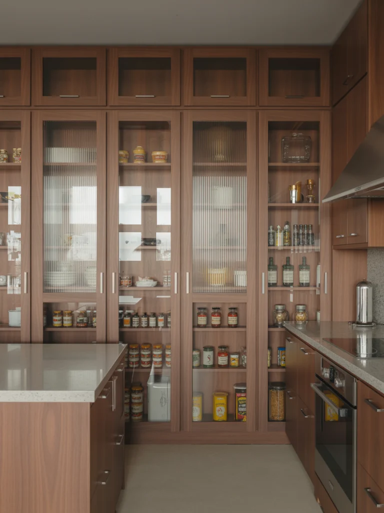 Glass-Front Pantry Cabinets ideas
