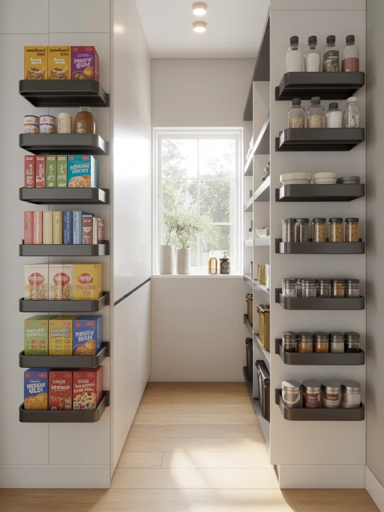 Install adjustable track shelves ideas