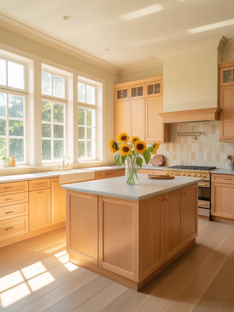 Light-Filled Wood Kitchens