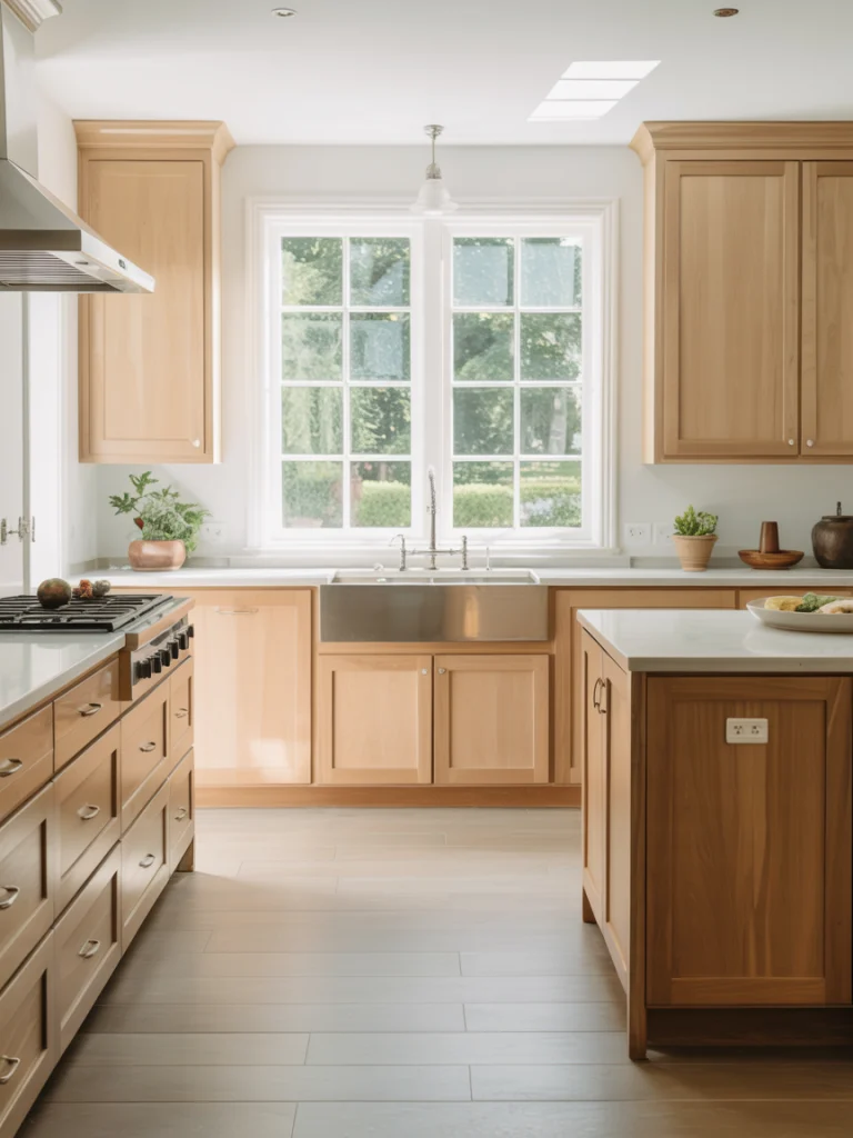 Light Maple Kitchens for Airy Brightness