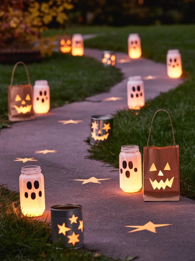 Light Pathways with DIY Lanterns ideas