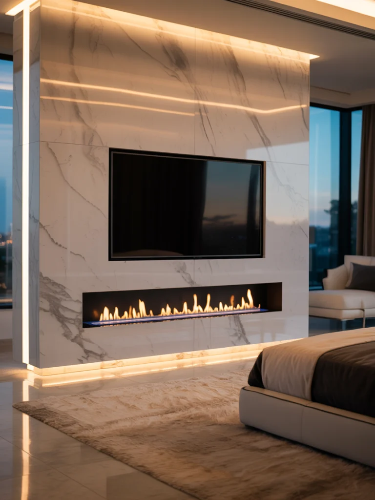 Minimalist fire features