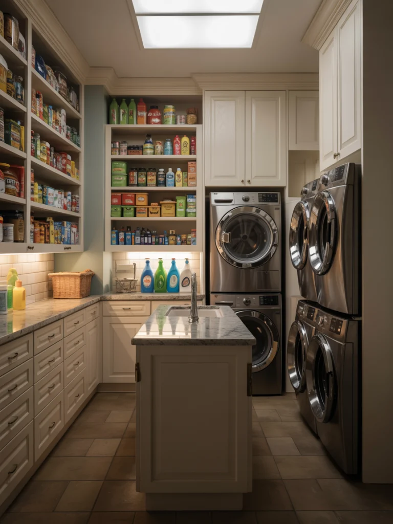 Multi-Purpose Pantry that Doubles as a Utility Room