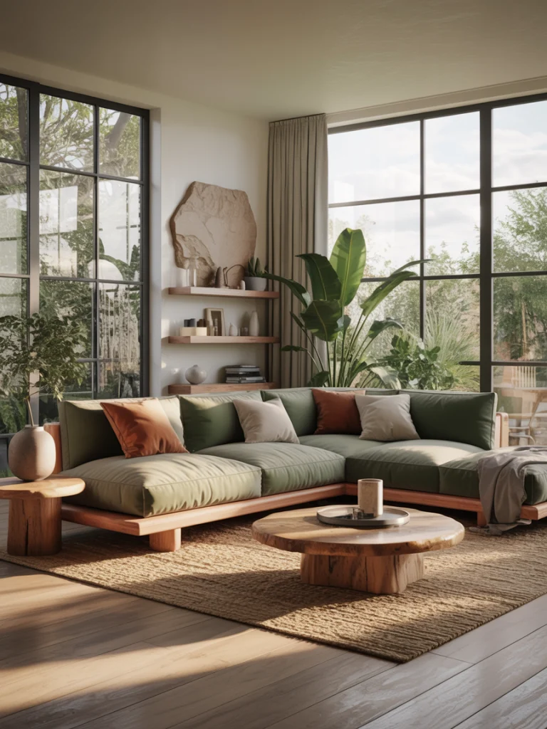 Nature-Inspired Sectionals with Organic Tones