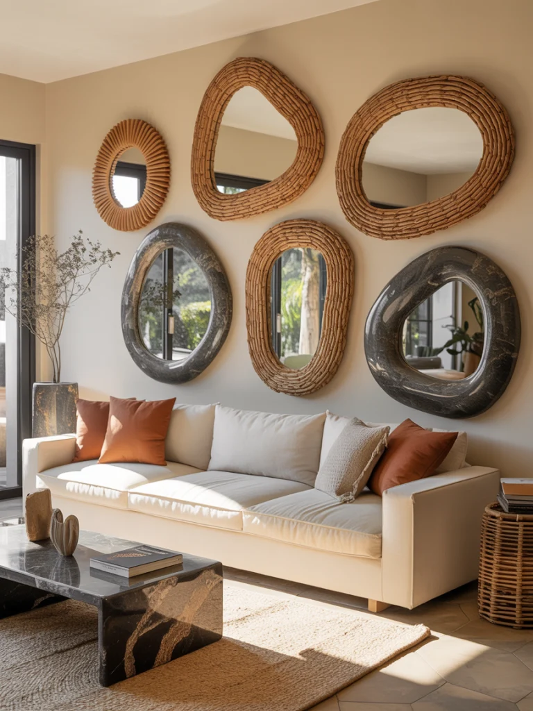 Organic oversized mirrors