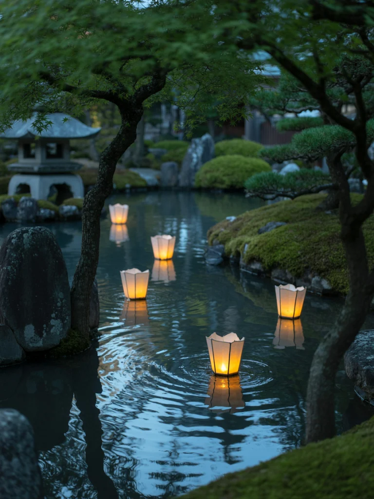 Outdoor Garden Floating Lanterns ideas
