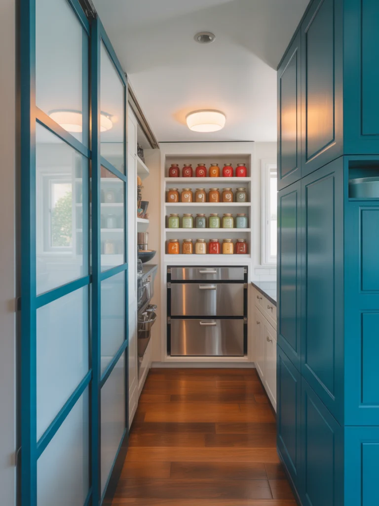 Pantry Cabinets With Sliding Doors for Tight Spaces