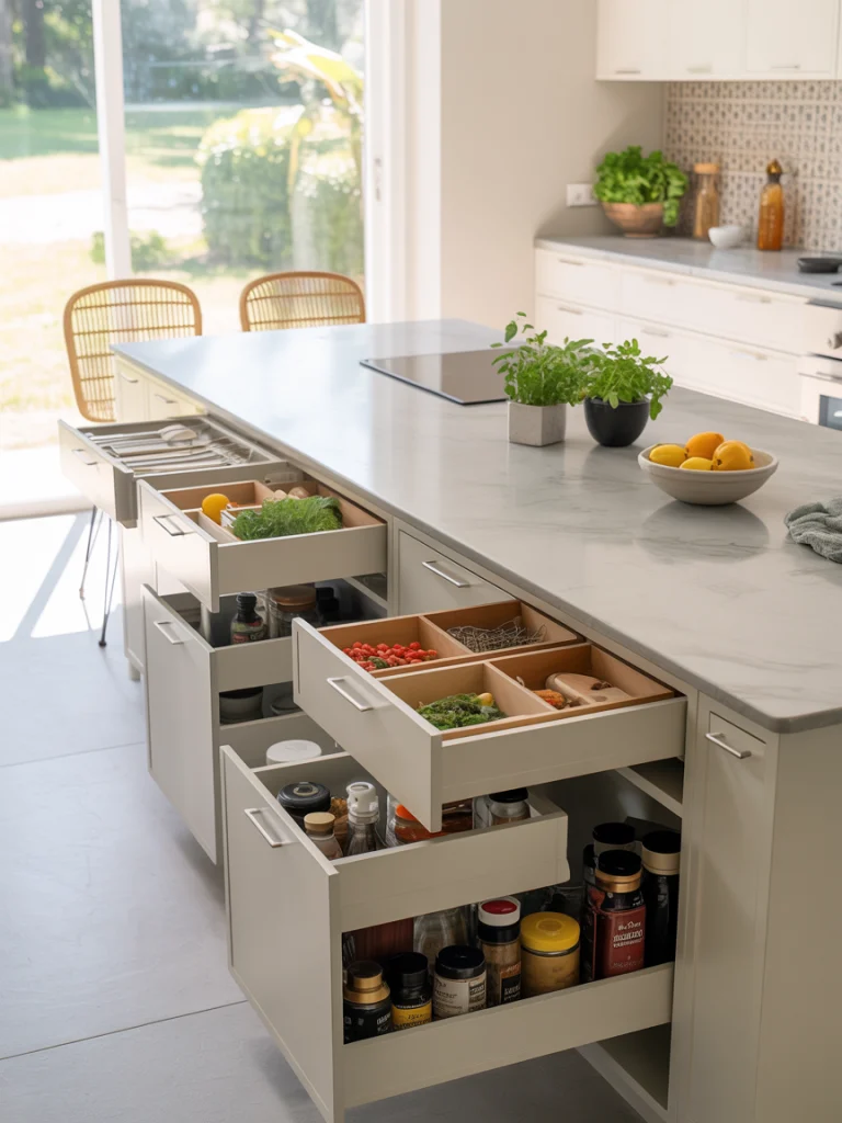 Pantry Islands That Combine Storage and Function