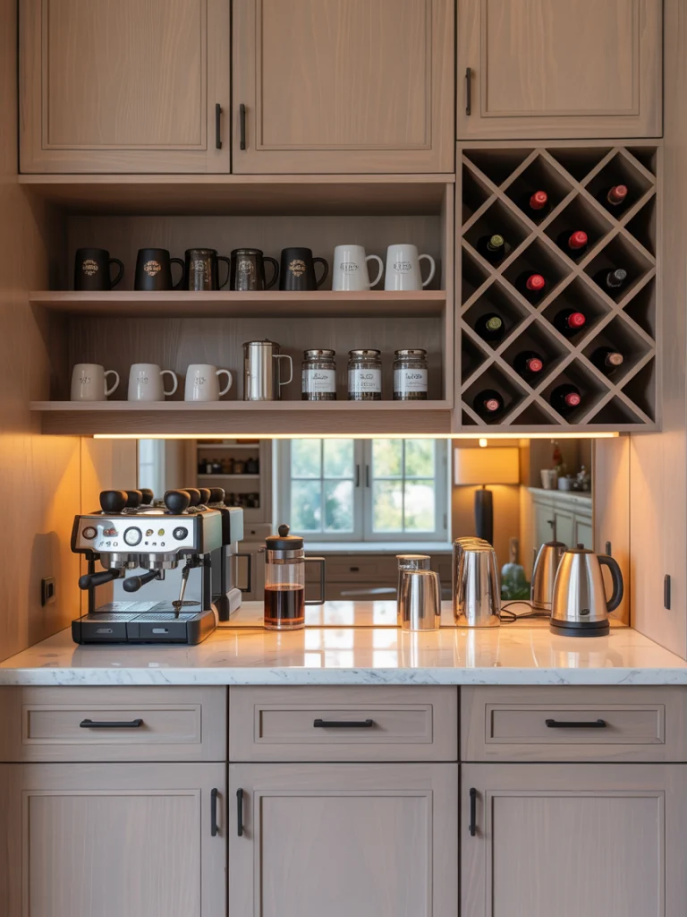 Pantry with Beverage Stations