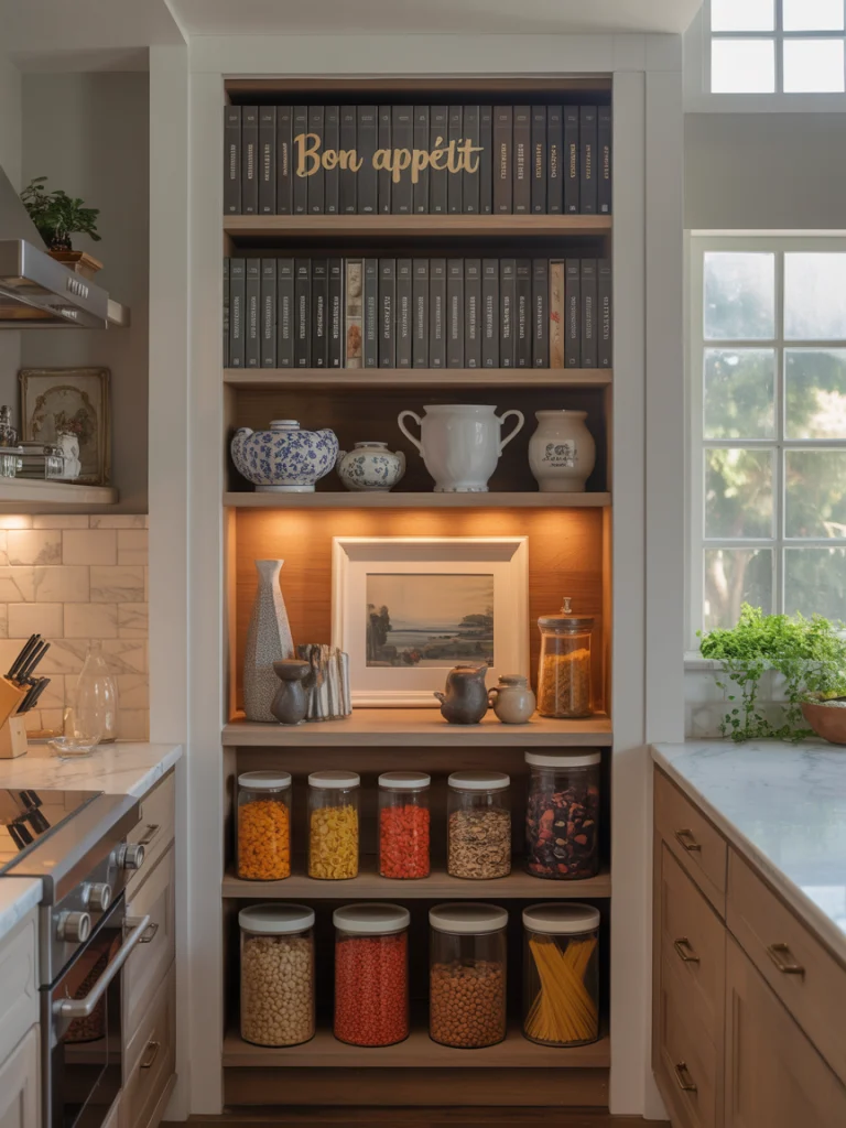 Pantry with Decorative Displays
