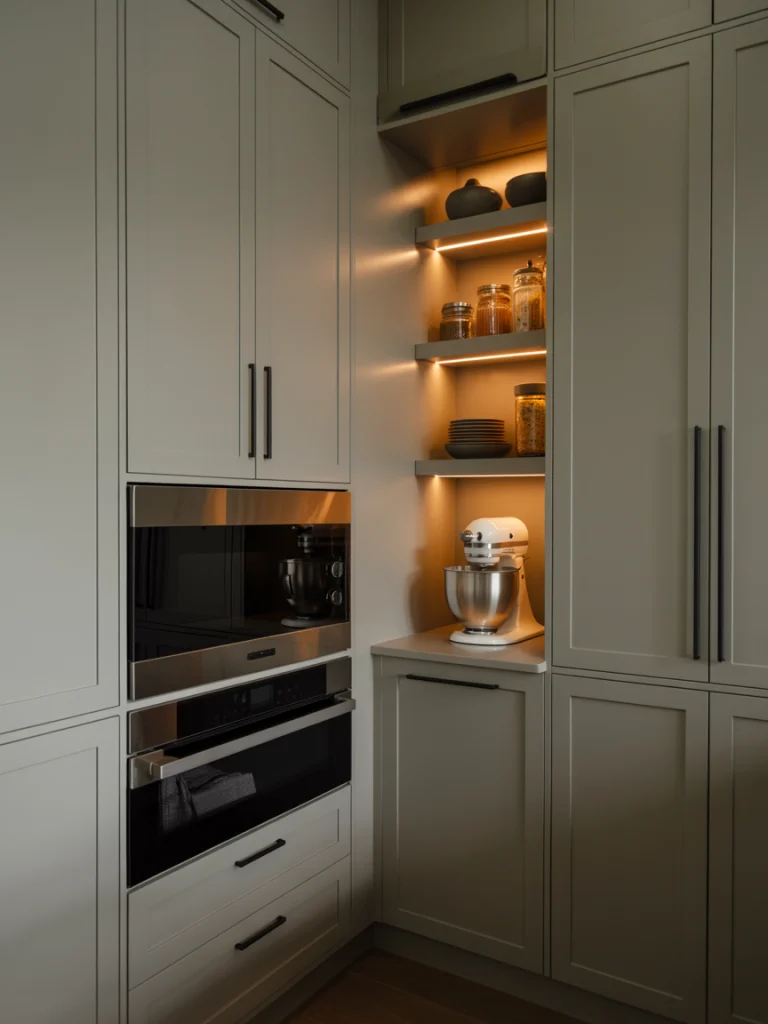 Pantry with Integrated Appliances