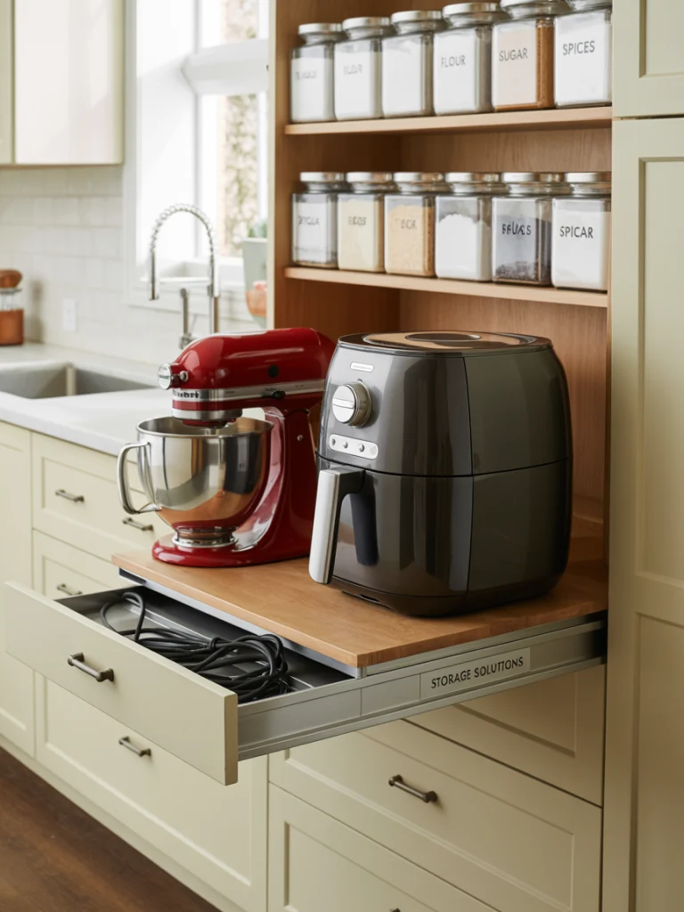 Park appliances on pull-out boards ideas