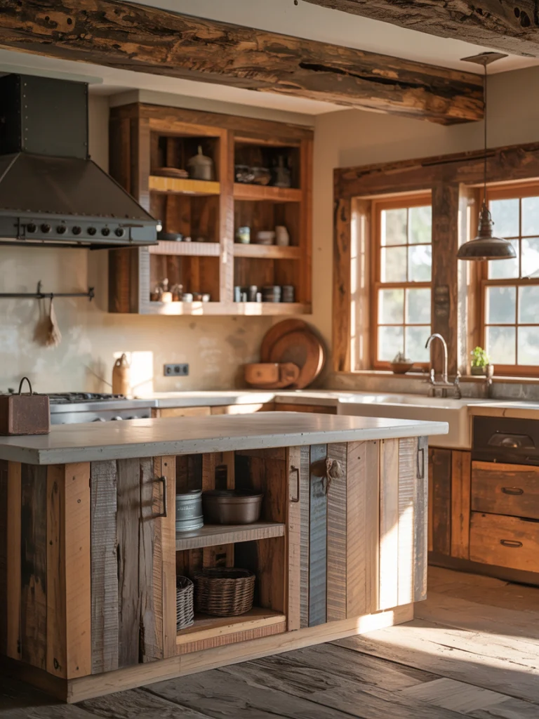 Rustic Reclaimed Wood Kitchens ideas