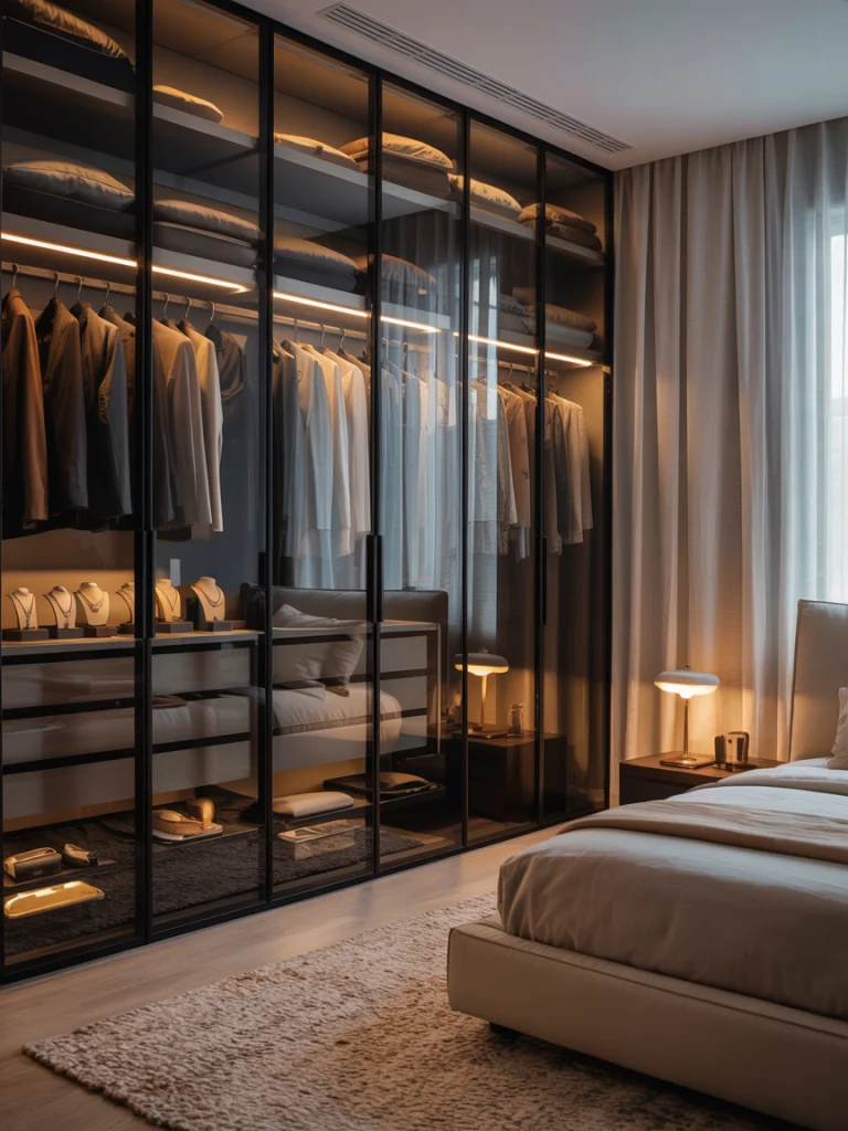 Seamless walk in wardrobes