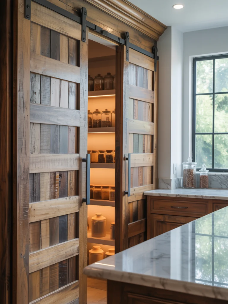 Sliding Barn Door Pantry Entry