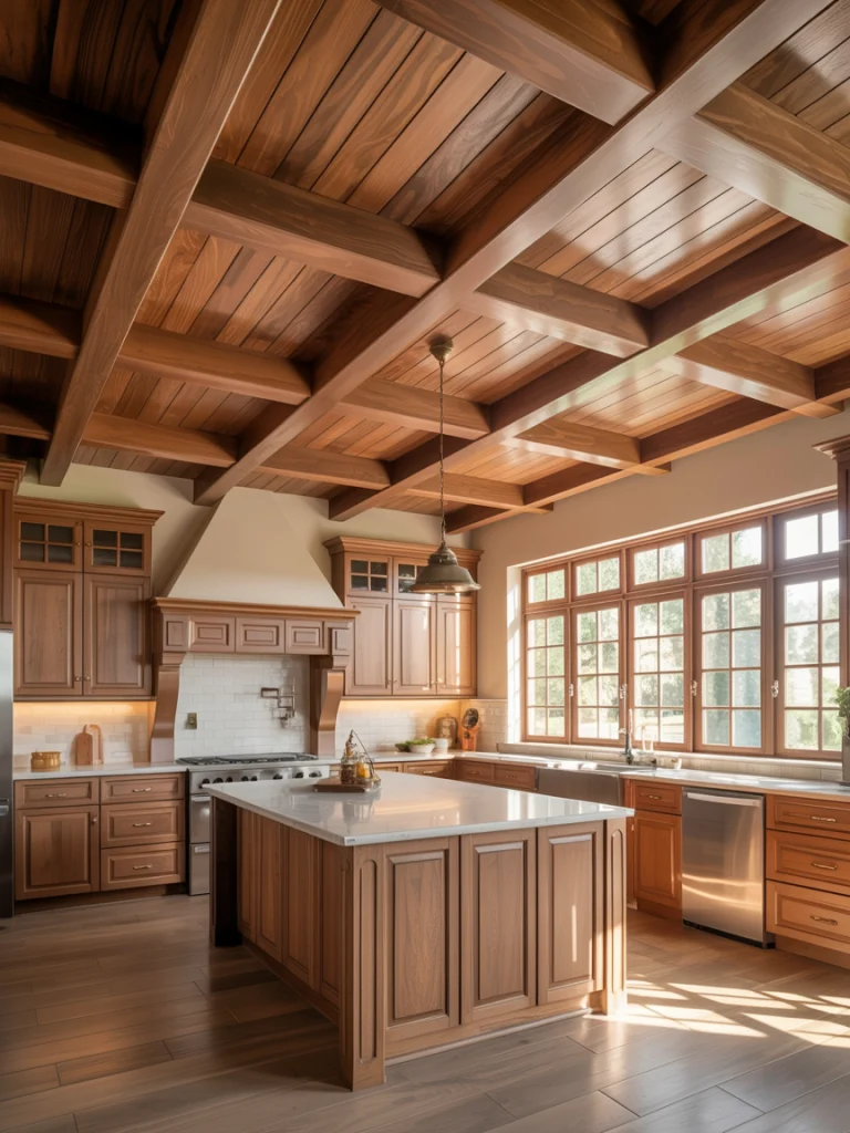 Statement Ceilings in Wood