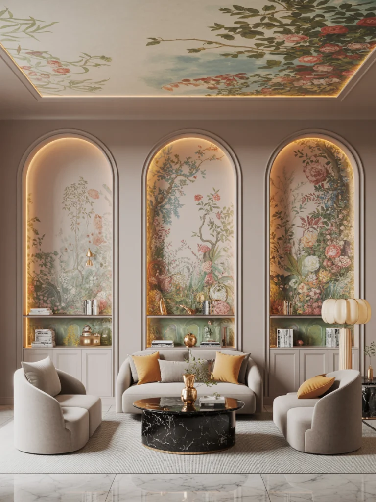 Statement Wallpaper in Unexpected Places