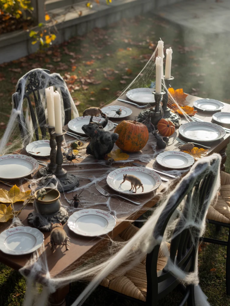 Style Outdoor Tables for Halloween Nights