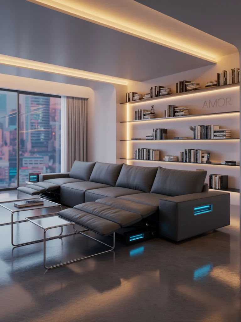 Tech-Integrated Sectionals for Smart Living