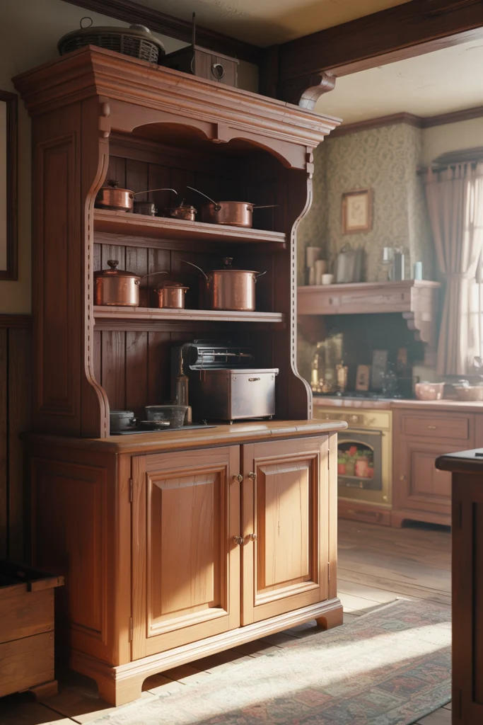 Traditional Wooden Pantry Cabinets That Age Gracefully