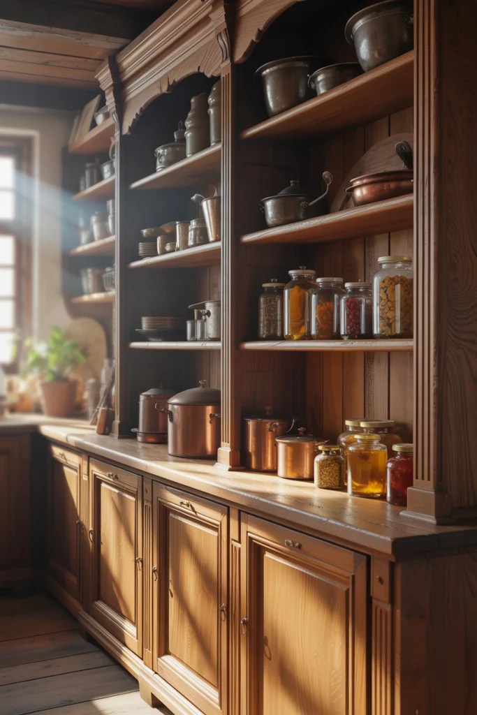 Traditional Wooden Pantry Cabinets That Age Gracefully ideas