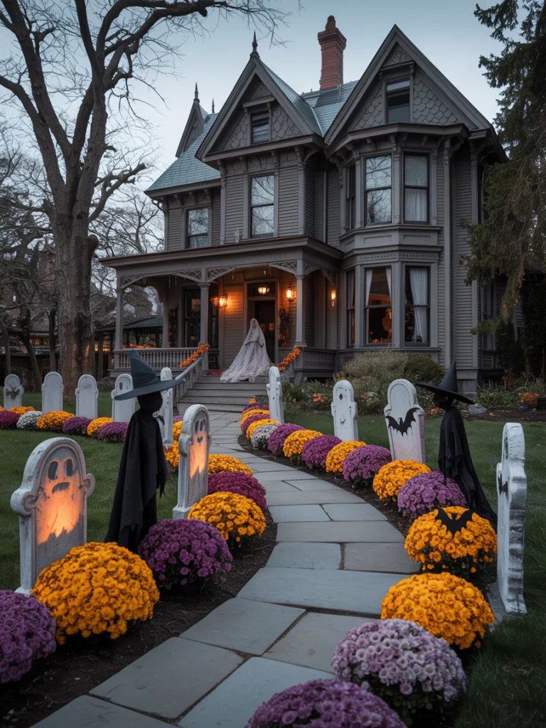 Transform the Front Yard into a Halloween Showcase ideas