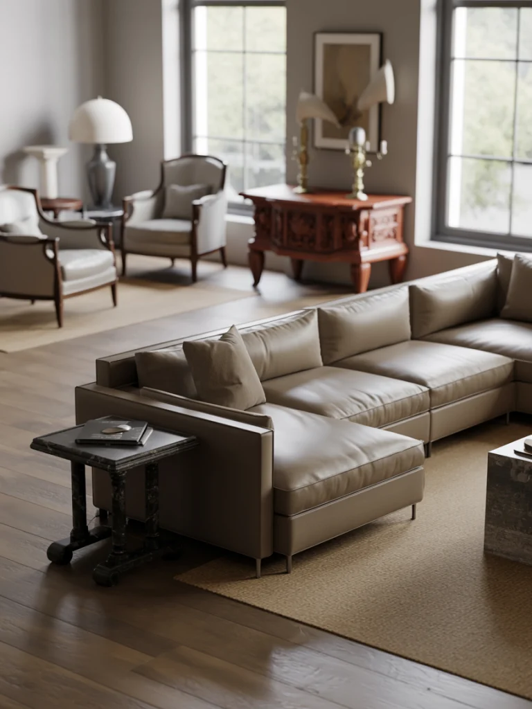 Transitional Sectionals That Blend Old and New