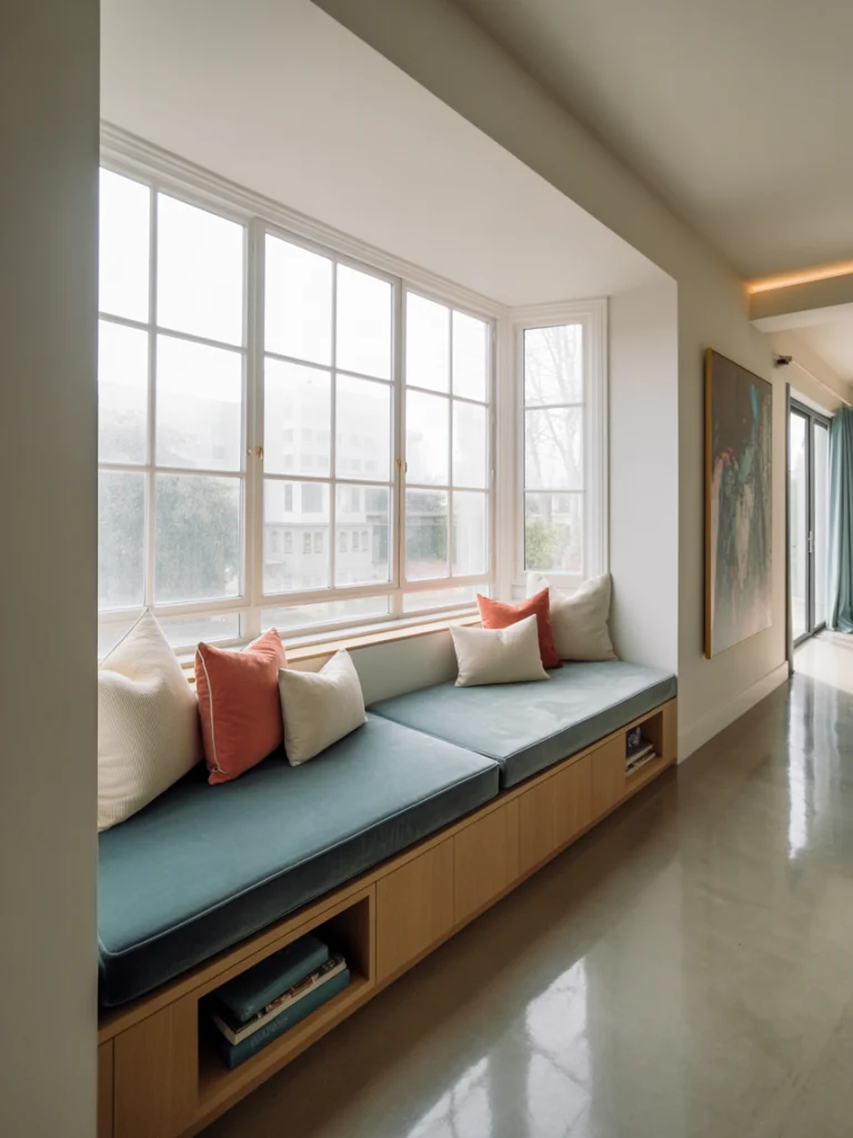 Turn a Window Ledge into Functional Seating ideas