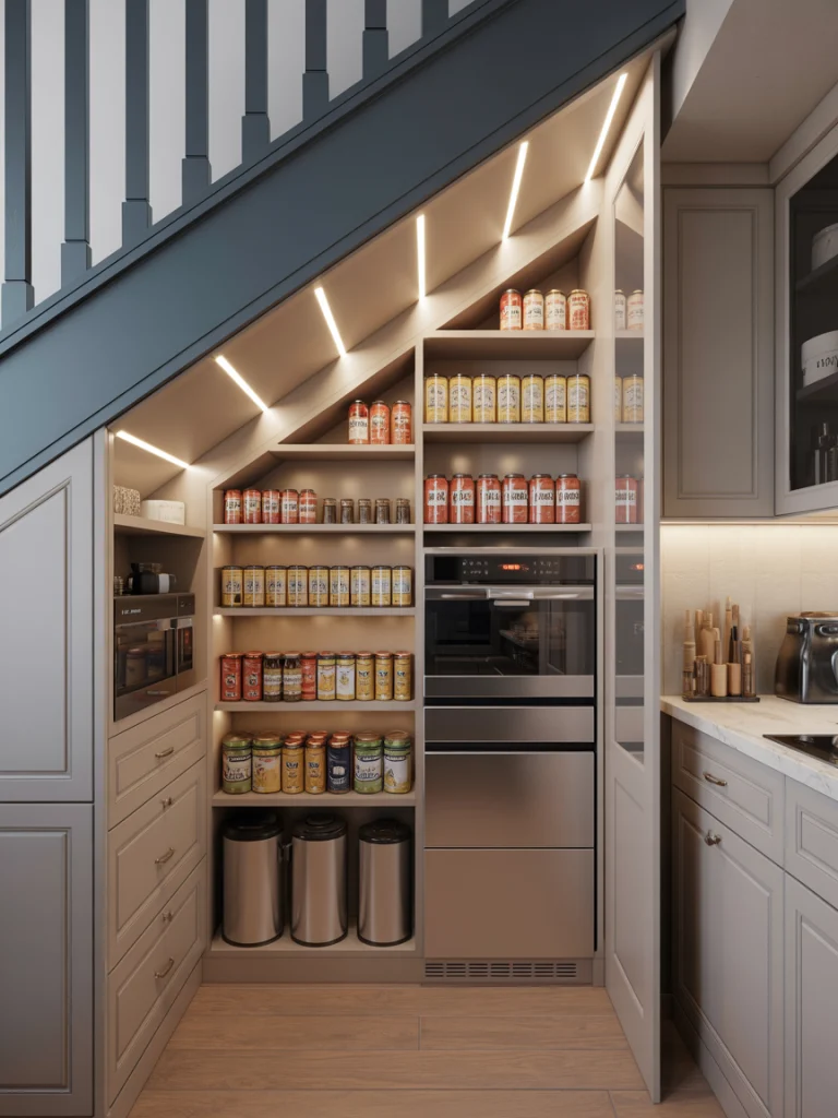 Under-Staircase Pantry Rooms