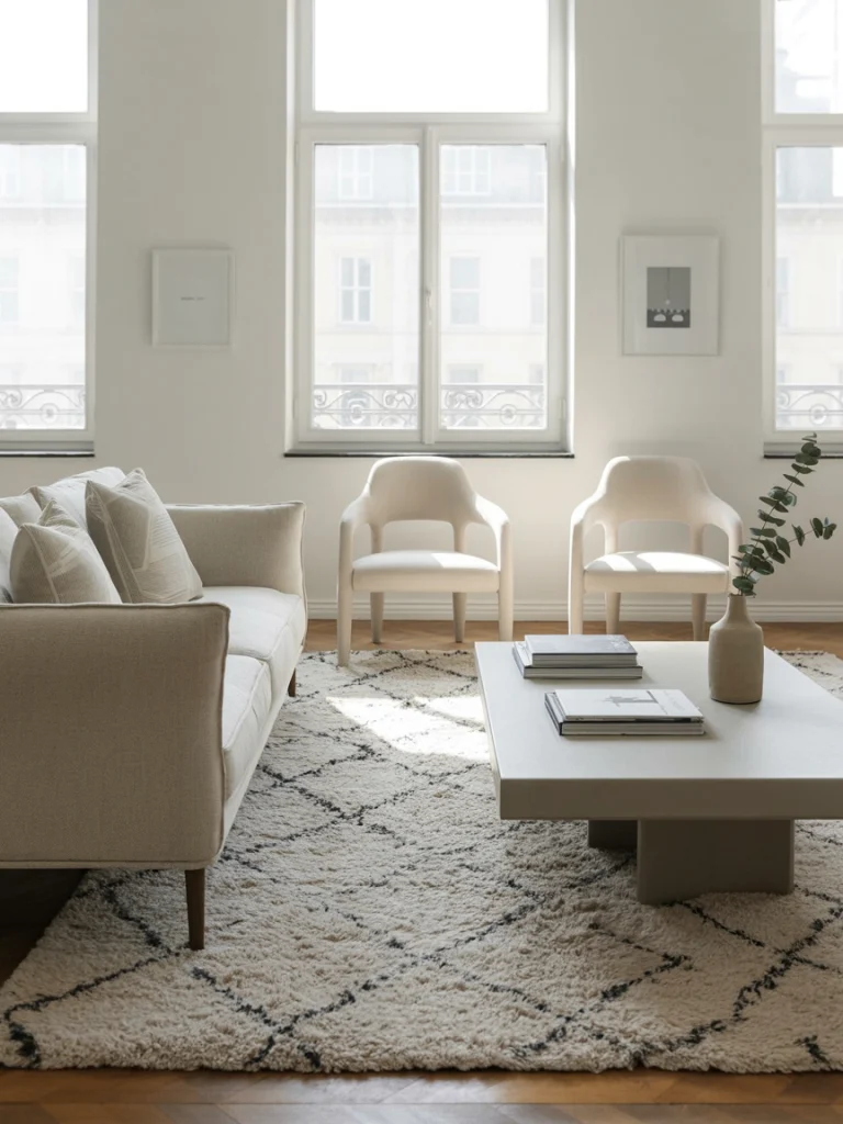 Use Rugs as “Invisible Walls” in Open Layouts