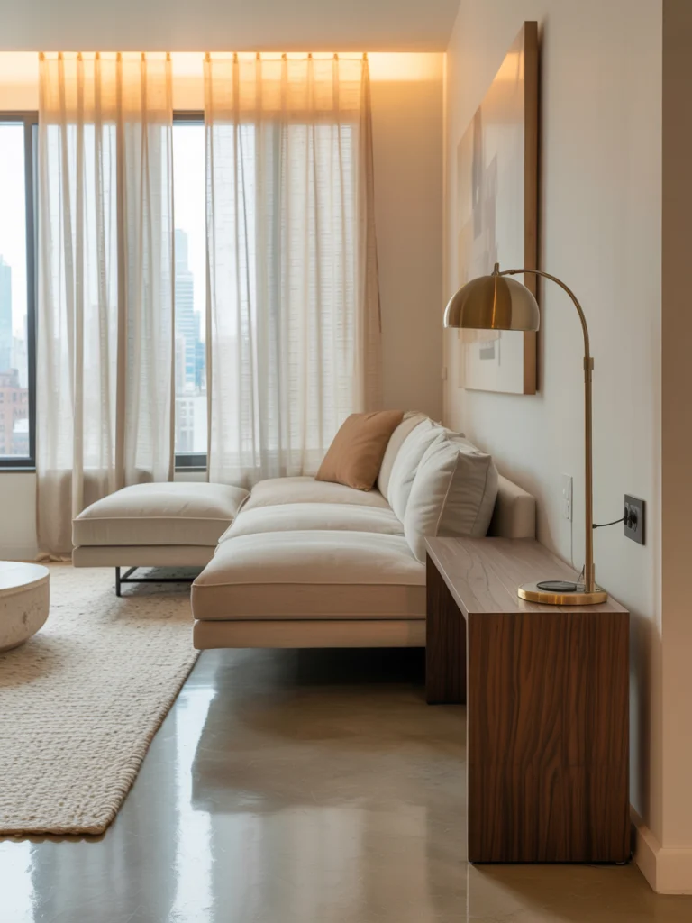 Use a Floating Sofa to Control the Room’s Flow