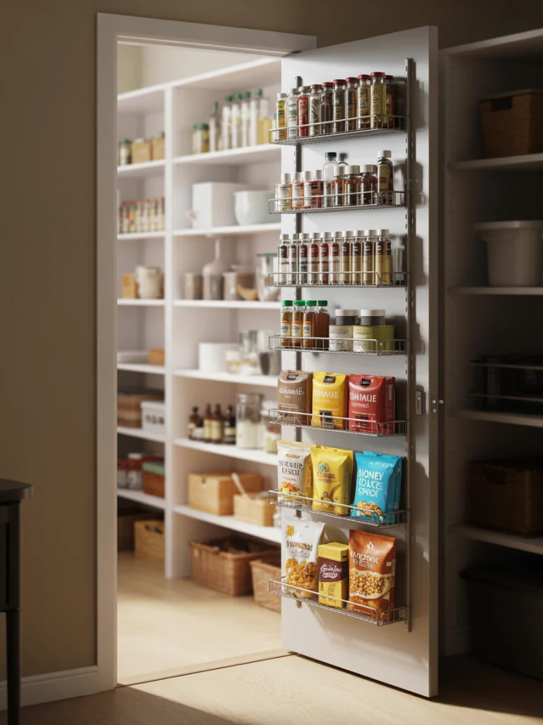 Use the Back of the Door as Storage Space ideas