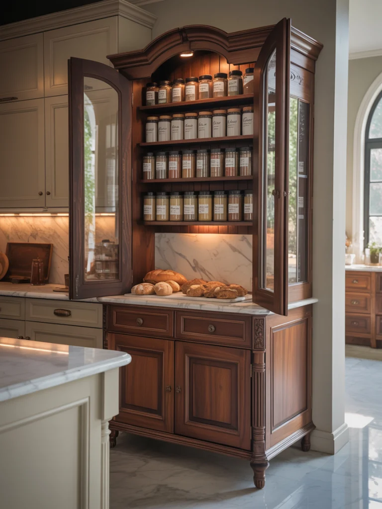 Vintage-Inspired Larder Cabinets