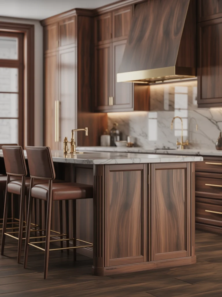Walnut Kitchens With Sophisticated Depth