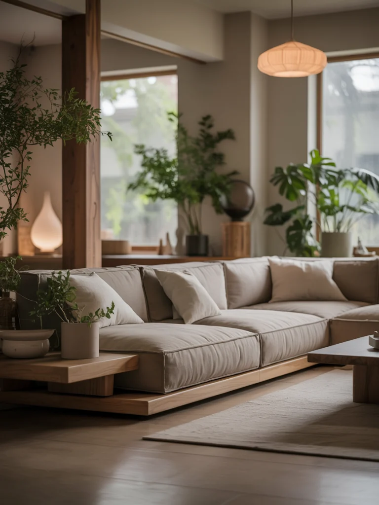Zen-Inspired Sectionals for Tranquility